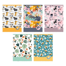  Füzet pd kisalakú 32 lapos sima Animals 2024 füzet