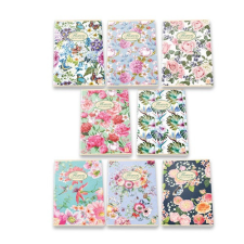  Füzet Pigna Nature Flowers A/4 tűzött 42 lapos vonalas füzet