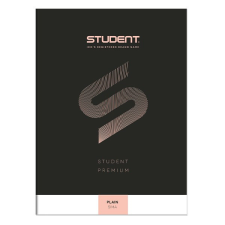  Füzet sima ICO Student Black Prémium A/4 80 lapos füzet