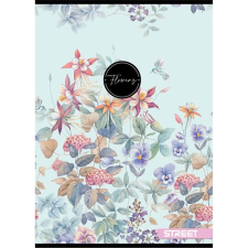 Füzet Street Pad Flowers A/5 54 lapos vonalas, margós, vegyes füzet