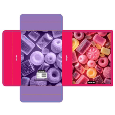  Füzetbox A5, hullámkarton, Candy, Nebulo füzetbox