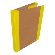 Füzetbox DONAU Life A/4 3 cm karton tépőzárral neon sárga-barna füzetbox