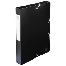 Füzetbox PP Exacompta Exabox-Opaque A/4 40 mm gerinccel gumis fekete füzetbox