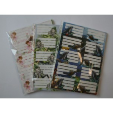  Füzetcímke 10-12 db/ív, mintás füzetcímke