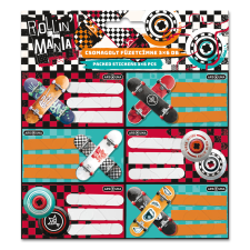  Füzetcímke (3*6 db) Ars Una ROLLIN MANIA (5228) 22 füzetcímke