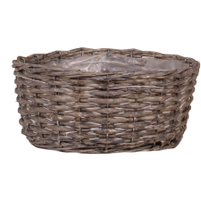 Fűzfa tál 25 cm x 11 cm szürke kerti dekoráció