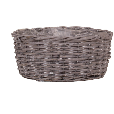 Fűzfa tál 30 cm x 13 cm szürke kerti dekoráció