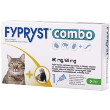Fypryst Combo spot on macskáknak, vadászgörényeknek (10 x 1 pipetta; 10 x 50 mg) élősködő elleni készítmény kutyáknak
