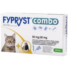 Fypryst Combo spot on macskáknak, vadászgörényeknek (3 x 1 pipetta; 3 x 50 mg) élősködő elleni készítmény macskáknak