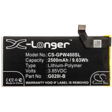 G020I-B Akkumulátor 2500 mAh mobiltelefon akkumulátor