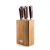  G21 Gourmet Nature 5 db-os késkészlet - bambusz tartóval