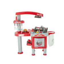  G21 játék - Gyerek konyha nagy, tartozékokkal, piros konyhakészlet