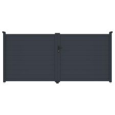 G21 Orlando 350x158 cm-es kétszárnyú kapu, antracit színben kerti bútor