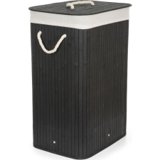 G21 szennyeskosár 72 l, bambusz fekete fehér kosárral (63555152) bútor