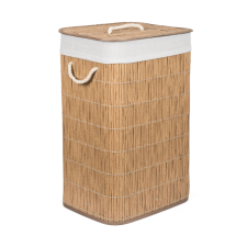 G21 szennyeskosár 72 l, rattan utánzat, fehér betéttel bútor