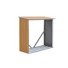 G21 Tüzifa tároló G21 WOH 136 - 182 x 75 cm, barna kerti tárolás