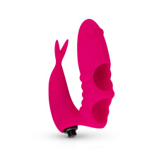  G-pont ujjvibrátor klitorisz stimulátorral rózsaszín vibrátorok