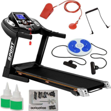 G-Runner 420 Classic összecsukható elektromos Futópad kiegészítőkkel - fekete futópad