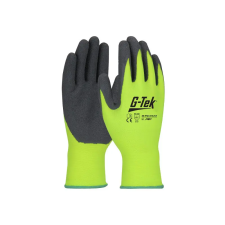  G-TEK nylon, latex tenyérmártott jól láthatósági munkavédelmi kesztyű védőkesztyű