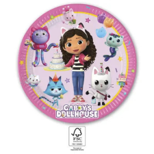 Gabi babaháza Friends papírtányér 8 db-os 23 cm FSC party kellék