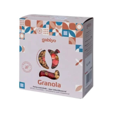 Gabiyo Gluténmentes Granola Fehércsokoládé-eper (hozzáadott cukor nélkül) 275g reform élelmiszer