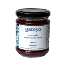 Gabiyo Levendulás Meggy-Málna lekvár (hozzáadott cukor nélkül) 200g reform élelmiszer
