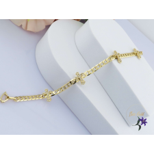  Gaia antiallergén keresztel diszitett karkötő-14K karkötő