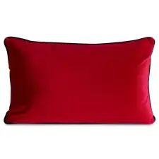  Gaja3 téglalap alakú bársony díszpárna Piros 30x50 cm lakástextília