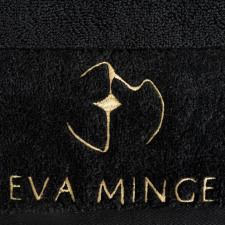  Gaja Eva Minge törölköző Fekete 30x50 cm lakástextília
