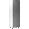 Gala-Meble Linea Grey D60ZL-P alsó konyhaszekrény, szürke / fehér