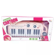 Galaxy Krokodil formájú szintetizátor - 29 cm, pasztellrózsaszín játékhangszer