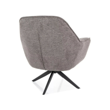  Galia Brego Forgó Fotel Szürke Szövet Matt Fekete Fém Vázzal bútor