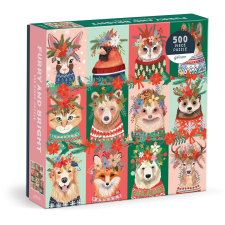 Galison Puzzle Karácsonyi bundák 500 db puzzle, kirakós
