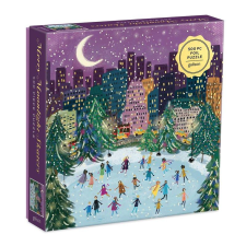 Galison Puzzle Korcsolyázás a holdfényben 500 db puzzle, kirakós