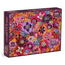 Galison Puzzle Méhek mákvirágok között 1000 db puzzle, kirakós