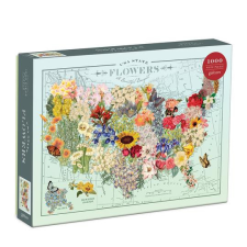 Galison Puzzle Virágok USA 1000 db puzzle, kirakós