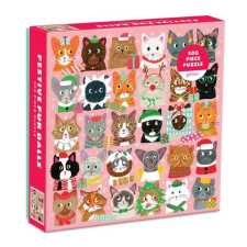 Galison – Ünnepi macskás kirakó 500 darabos puzzle, kirakós