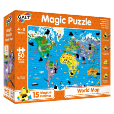 Galt puzzle 50 darab, világtérkép, 1005464 puzzle, kirakós