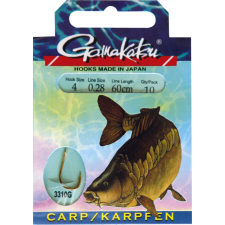 Gamakatsu Carp előkötött 10/cs. 2 ( BKG-3310G/002) horog