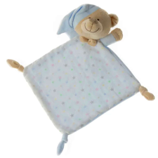 Gamberritos szundikendõ pamut tetra csillag mintás maci kék 10705 bébiplüss