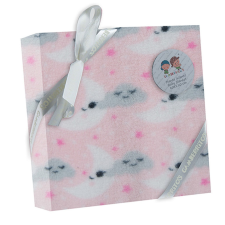  Gamberritos takaró - wellsoft 80x110cm hold/felhő rózsaszín 10730 babaágynemű, babapléd