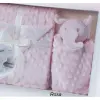 Gamberritos takaró - wellsoft 80x110cm - szundikendõvel rózsaszín elefánt 10763