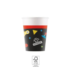 Gamer Gaming Party papír pohár 8 db-os 200 ml FSC party kellék
