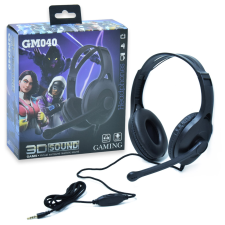  Gamer headset GM040 fülhallgató, fejhallgató