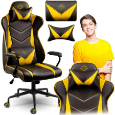  Gamer szék Blitzcrank , ergonomikus , dönthető , eco bőr , sárga-fekete - Sofotel forgószék