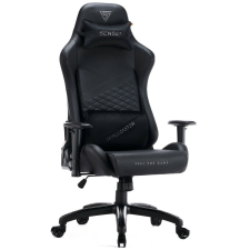 Gamer szék SENSE7 Spellcaster Senshi Edition nagy méret XL fotel, fekete forgószék