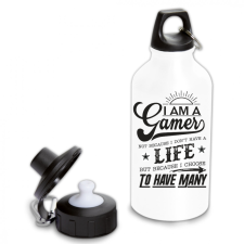  Gamer vagyok de nem azért mert nincs életem (2 féle) - Fémkulacs kulacs, kulacstartó