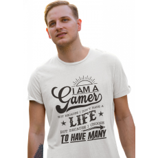  Gamer vagyok de nem azért mert nincs életem (2 féle) - Férfi Póló