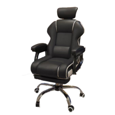 GamerElegance lábtartós szék fekete forgószék
