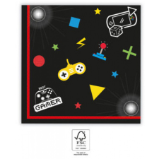 Gaming Party szalvéta 20 db-os 33x33 cm FSC party kellék